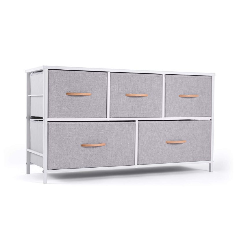 Dresser Organizer with 5 Drawers Fabric Storage
