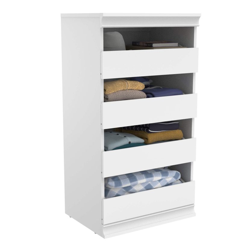 Modular Closet Storage Stackable Unit with 4-Drawers