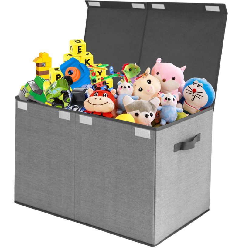 Toy Chest Storage Organizer with Flip-Top Lid