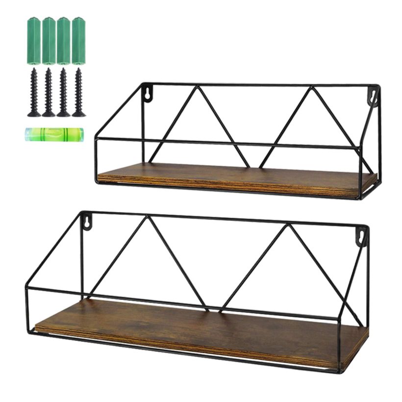 Wood Floating Storage Shelves for Kitchen