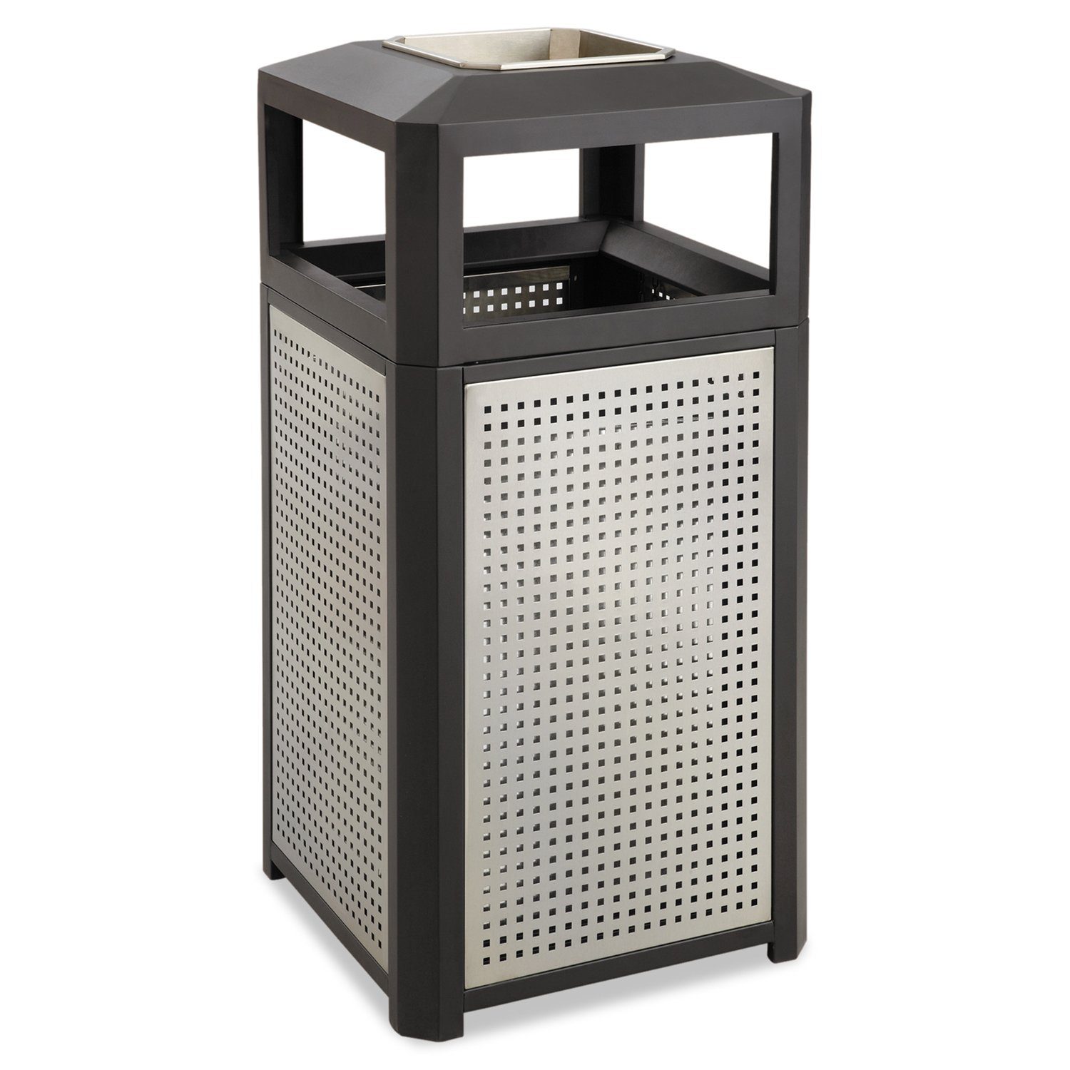 38 Gallon Trash Can with Stainless Steel Ashtray Urn