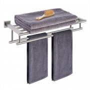 KES Bathroom Hotel Bath Towel Rack with Double Towel Bar