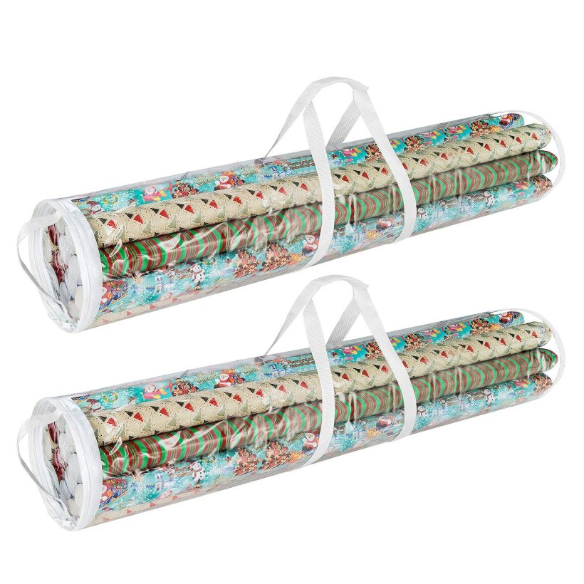 Gift Wrap Storage Bags Holds 40-Inch Rolls of Paper