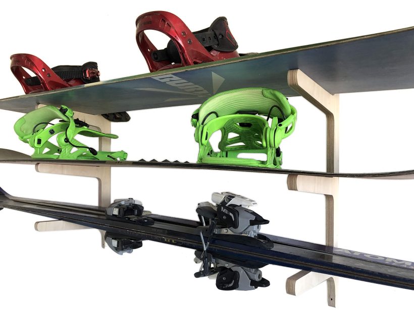 Snowboard Wall Rack Skis, Skateboards, Scooters, Ripsticks