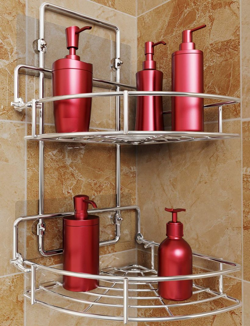 No drilling basket holder wall mounted for kitchen