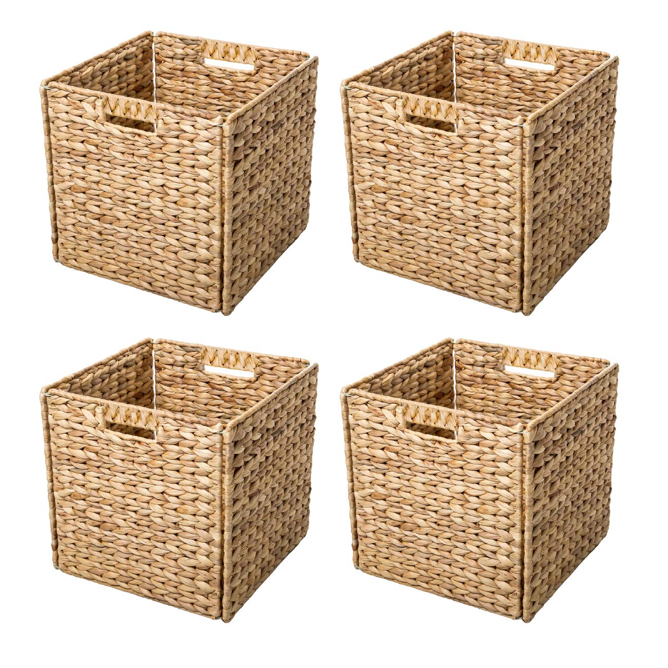 Storage Baskets with Iron Wire Frame