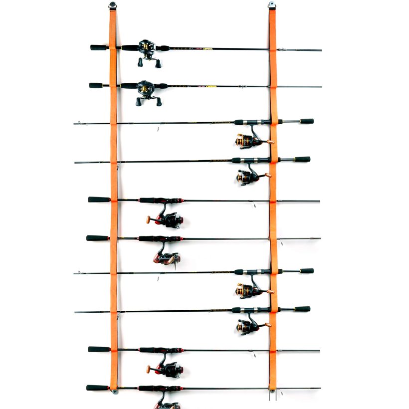 Fishing Rod Rack for Fishing Rods, Hiking Poles, Ski Poles