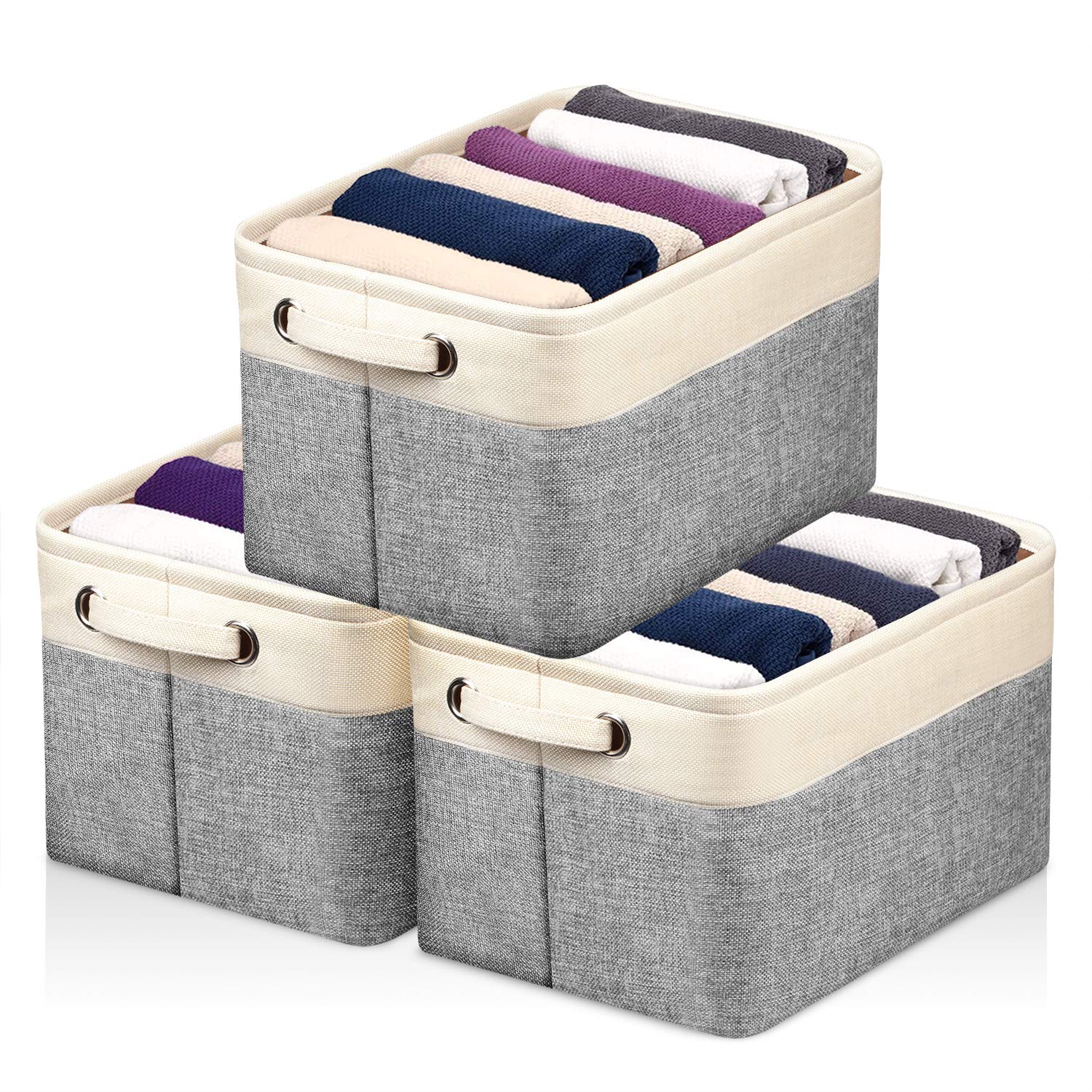 Storage Baskets for Closet Fabric Storage Bins for Shelves