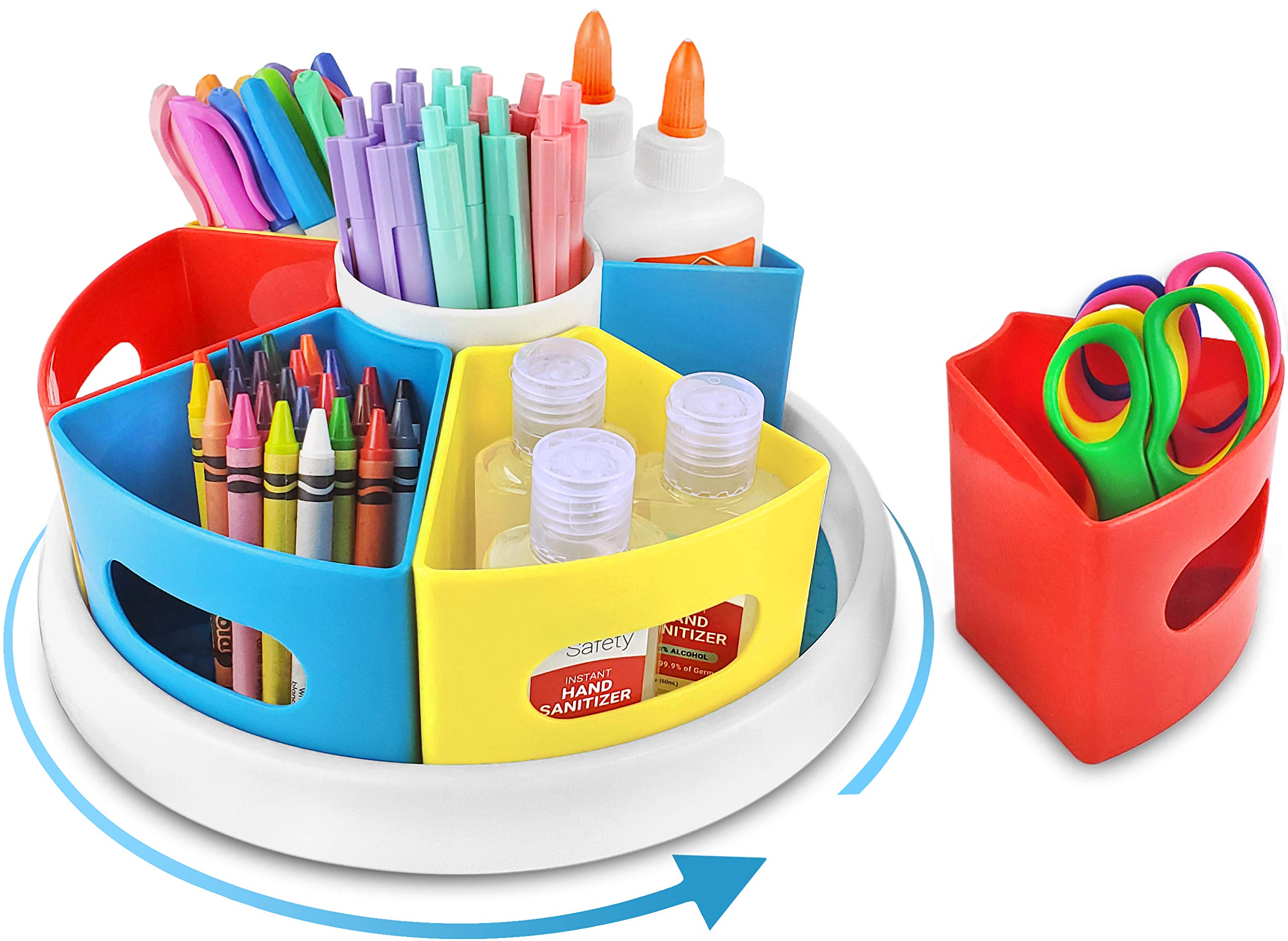 360° Rotating Art Supply Organizer for Kids