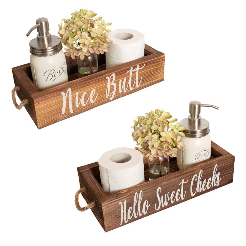 Funny Toilet Paper Holder Perfect for Farmhouse