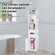 Shower Corner Storage Cabinet Waterproof Organizer