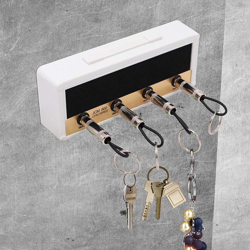 Rock Out with Style: Guitar Keychain Holder Jack Electric Key Rack