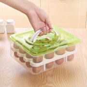 Refrigerator Kitchen Storage Egg Visible Tray Case